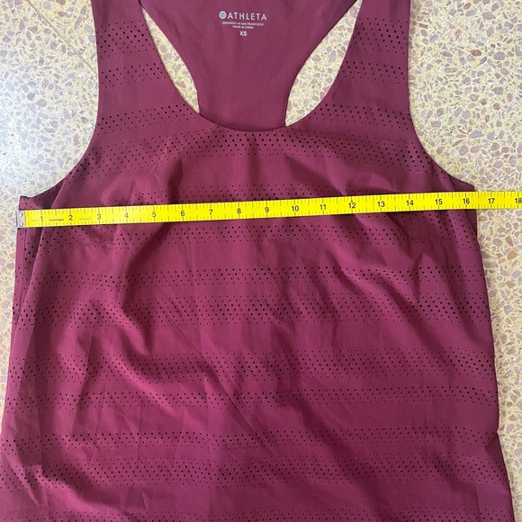 Athleta Racerback Lined Dress Size XS Burgundy - Picture 7 of 8